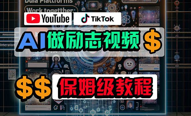 （10520期）利用AI制作励志视频，在YouTube和TikTok赚钱，小白可做（附工具）插图